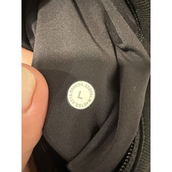 Lululemon Sojourn Jacket Zip Up Black Track Jacket  Sz Large - Picture 8 of 9